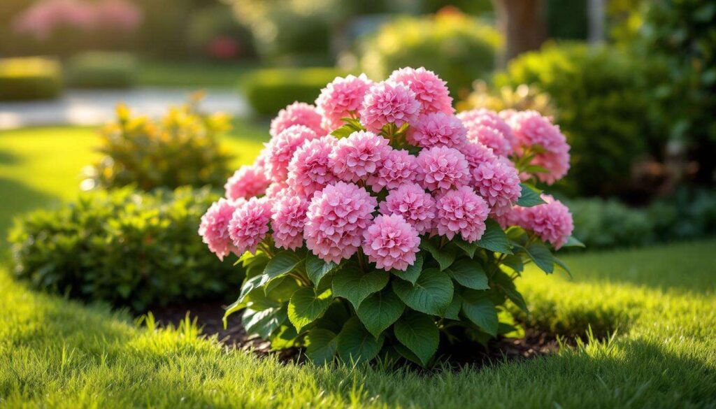 Dieser kompakte rosafarbene Hortensie verwandelt einen winzigen Garten in ein Postkartenmotiv: Die Sorte vor dem Sommer wählen