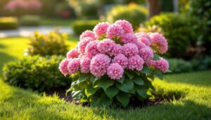 Dieser kompakte rosafarbene Hortensie verwandelt einen winzigen Garten in ein Postkartenmotiv: Die Sorte vor dem Sommer wählen