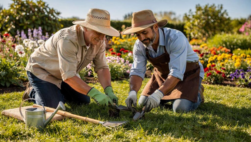 Dieser Bodenpflegeschritt, den zwei Gärtner lieben, um einen gelben Rasen zu retten und ihn grüner denn je zu machen