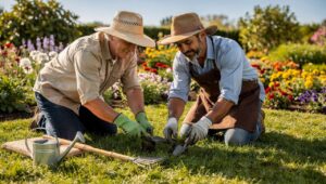 Dieser Bodenpflegeschritt, den zwei Gärtner lieben, um einen gelben Rasen zu retten und ihn grüner denn je zu machen